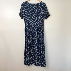 Laura Ashley | Dresses | Vintage Laura Ashley Floral Maxi Dress | Poshmark